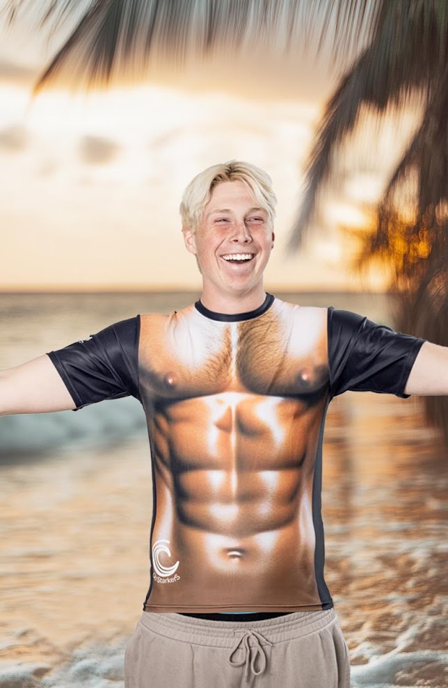 Male Short Sleeve Rash Guard